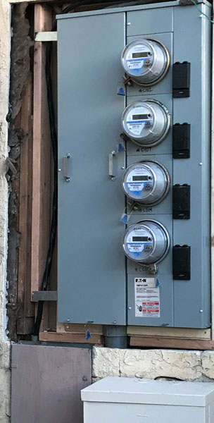 photo of new electrical control panel